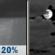 Wednesday Night: Slight Chance Rain Showers then Mostly Cloudy